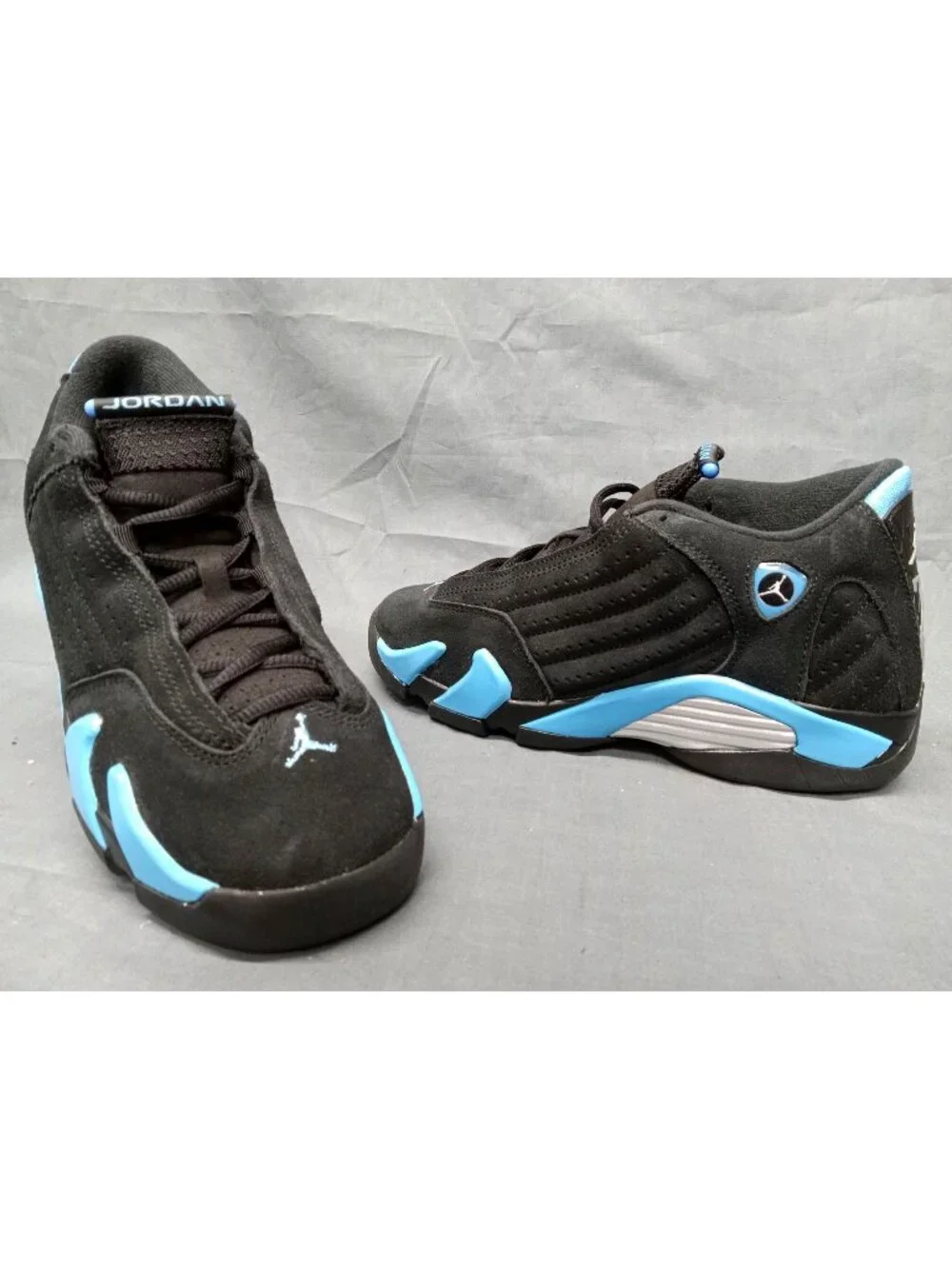 Nike Air Jordan 14 Retro (GS) Black University Blue Boys Size 5.5 NEW NO BOX!